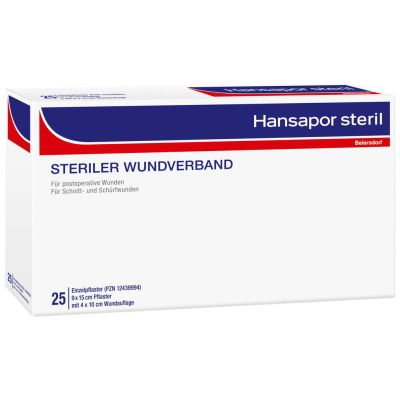 HANSAPOR steril Wundverband 10x15 cm