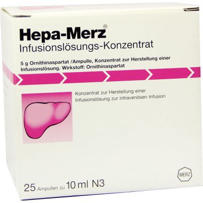 HEPA MERZ Infusionskonz.Ampullen