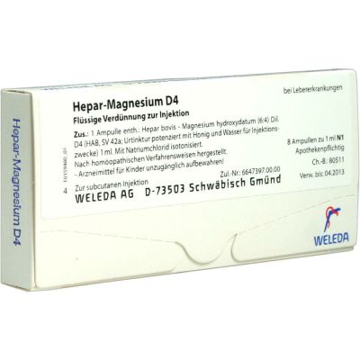 HEPAR MAGNESIUM D 4 Ampullen