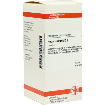 HEPAR SULFURIS D 3 Tabletten