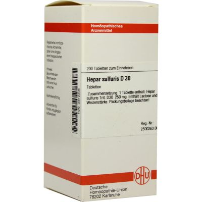 HEPAR SULFURIS D 30 Tabletten