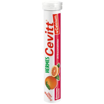 HERMES Cevitt+Calcium Blutorange Brausetabletten