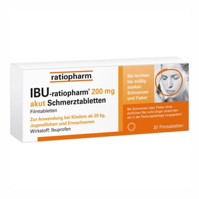 Ibu-ratiopharm 200mg akut Schmerztabletten