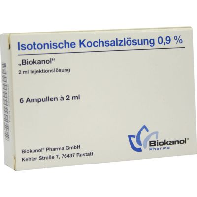 ISOTONISCHE Kochsalzlösung 0,9% Biokanol Ampullen