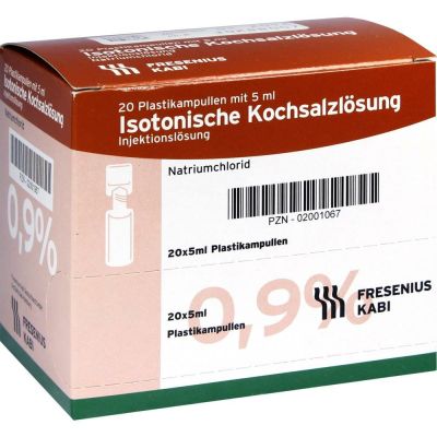 ISOTONISCHE Kochsalzlösung 0,9% Plastikampullen