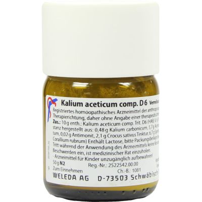 KALIUM ACETICUM COMP.D 6 Trituration