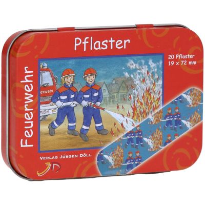 KINDERPFLASTER Feuerwehr Dose