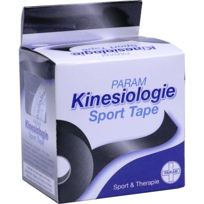 KINESIOLOGIE Sport Tape 5 cmx5 m schwarz