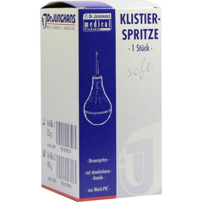 KLISTIERSPRITZE 90 g Gr.3 birnf.Weich-PVC