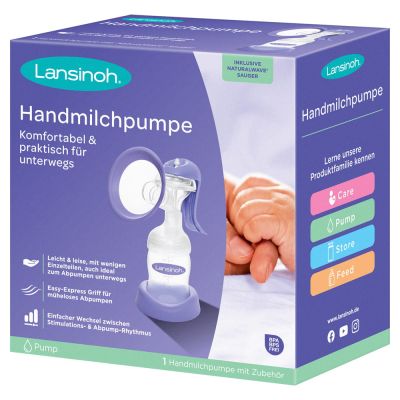 LANSINOH Handmilchpumpe Weithals