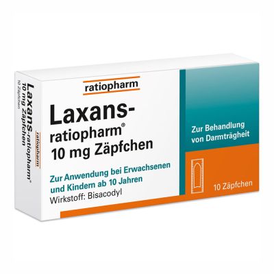 Laxans-ratiopharm 10mg Zäpfchen