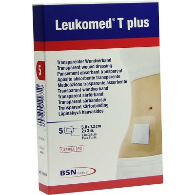 LEUKOMED transp.plus sterile Pflaster 5x7,2 cm