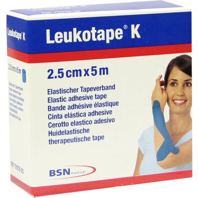 LEUKOTAPE K 2,5 cm blau