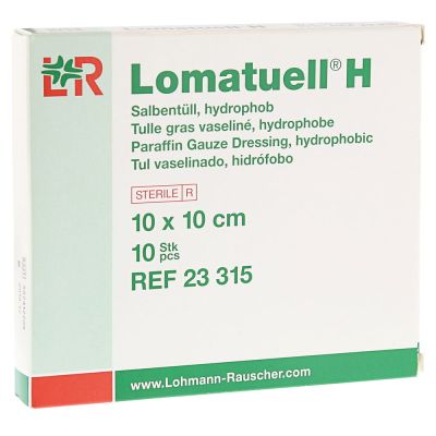 LOMATUELL H Salbentüll 10x10 cm steril