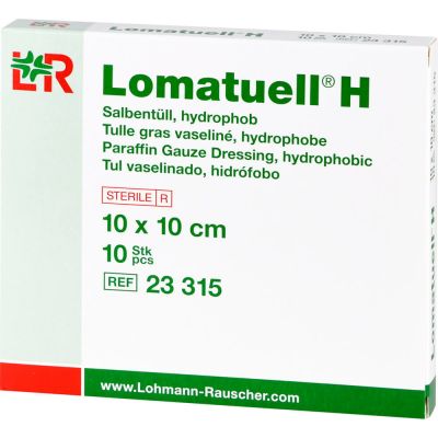 LOMATUELL H Salbentüll 10x10 cm steril