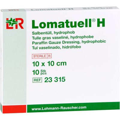 LOMATUELL H Salbentüll 10x10 cm steril