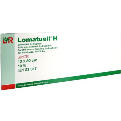 LOMATUELL H Salbentüll 10x30 cm steril