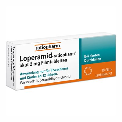 Loperamid-ratiopharm akut 2mg Filmtabletten