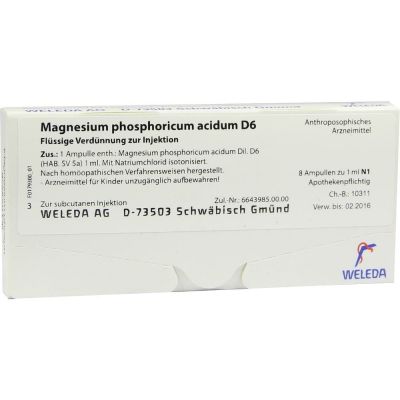 MAGNESIUM PHOSPHORICUM ACIDUM D 6 Ampullen