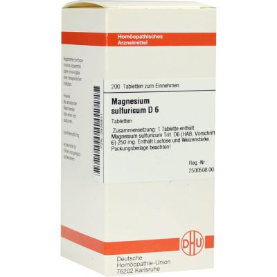 MAGNESIUM SULFURICUM D 6 Tabletten