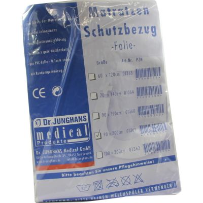 MATRATZEN SCHUTZBEZUG Folie 0,1 mm 90x200 cm weiss