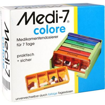 MEDI 7 Medikamentendosierer für 7 Tage colore