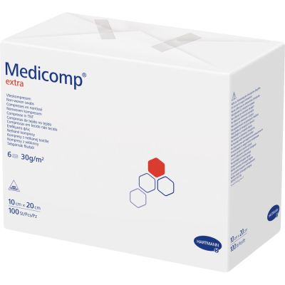 MEDICOMP extra Kompressen 10x20 cm unsteril