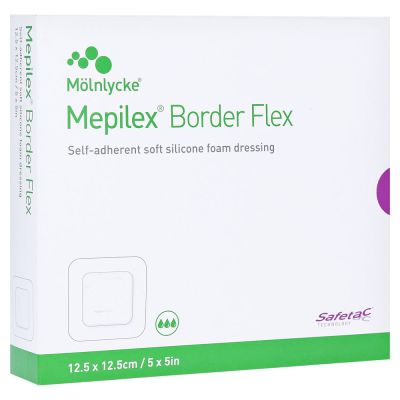 MEPILEX Border Flex Schaumverb.haft.12,5x12,5 cm