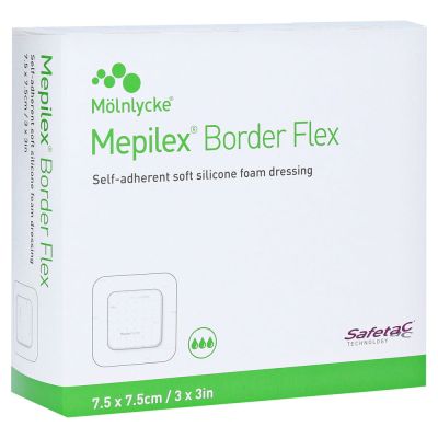 MEPILEX Border Flex Schaumverb.haft.7,5x7,5 cm