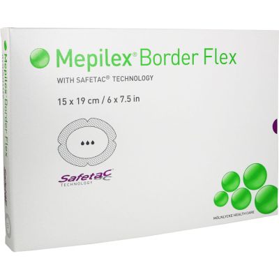 MEPILEX Border Flex Schaumverb.haft.oval 15x19 cm