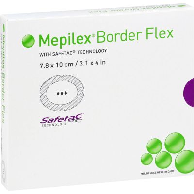 MEPILEX Border Flex Schaumverb.haftend 7,8x10 cm