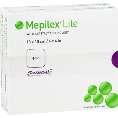 MEPILEX Lite Schaumverband 10x10 cm steril