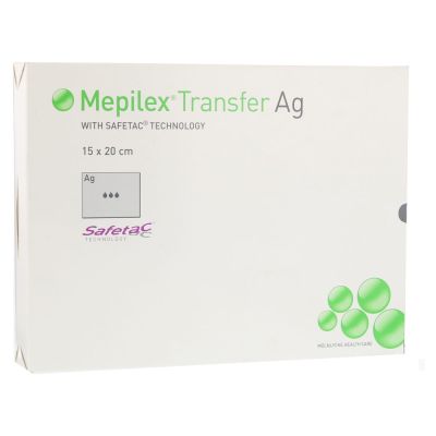 MEPILEX Transfer Ag Schaumverband 15x20 cm steril