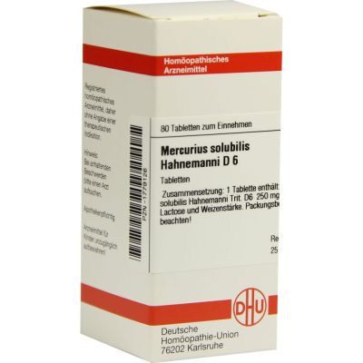 MERCURIUS SOLUBILIS Hahnemanni D 6 Tabletten