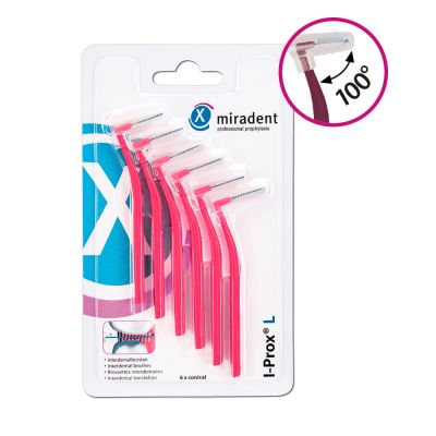 MIRADENT Interdentalbürste I-Prox L 0,4 mm pink