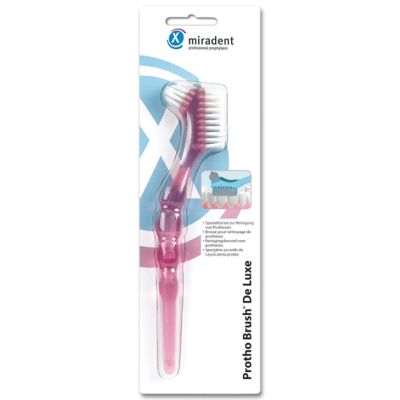 Protho Brush De Luxe Prothesenreiniger transp.pink