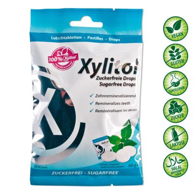 MIRADENT Xylitol Drops zuckerfrei Mint