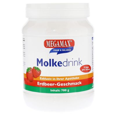 MOLKE DRINK Megamax Erdbeere Pulver