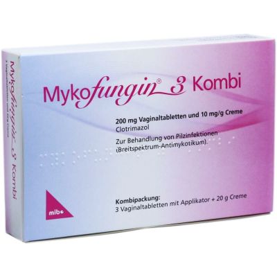 MYKOFUNGIN 3 Kombi 200 mg Vaginaltab.+10 mg/g Cre.