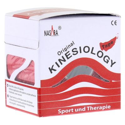 NASARA Kinesiologie Tape 5 cmx5 m rot