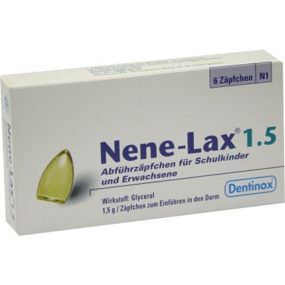 Nene Lax 1,5 Abführzäpfchen für Schulkinder und Erwachsene