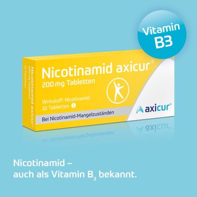 NICOTINAMID axicur 200 mg Tabletten