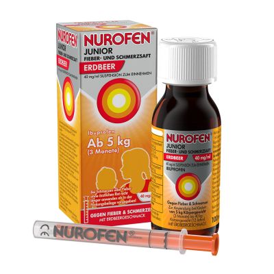 NUROFEN Junior Fieber- und Schmerzsaft Erdbeer 40mg/ml