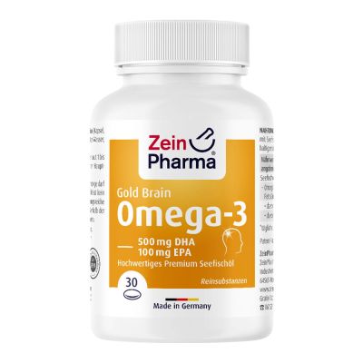 OMEGA-3 Gold Gehirn DHA 500mg/EPA 100mg Softgelkap