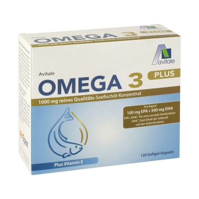 OMEGA-3 plus 1.000 mg DHA 500 mg/EPA 100 mg+Vit.E