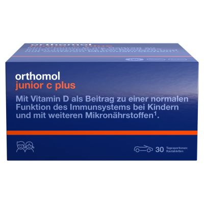 ORTHOMOL Junior C plus Kautabl.Waldfrucht