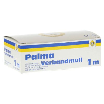 PALMA Verbandmull 80 cm 1 m zickzack Lagen