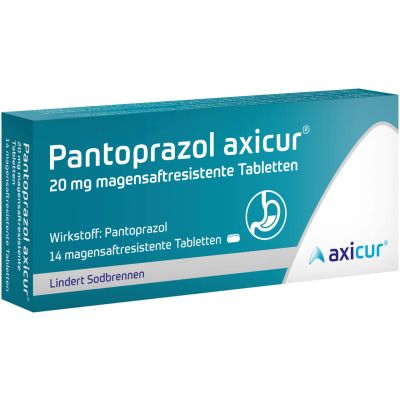 PANTOPRAZOL axicur 20 mg magensaftres.Tabletten