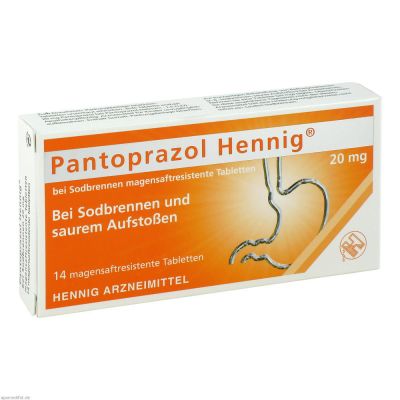 PANTOPRAZOL Hennig b.Sodbrennen 20 mg msr.Tabl.