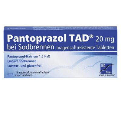 PANTOPRAZOL TAD 20 mg bei Sodbrennen Tabletten